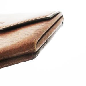 COACH コインケース 小銭入れ レザー 革 フラップ ロゴ型押し 茶 ブラウン /CK30 GY18