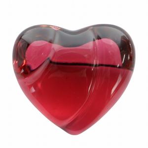 ピンブローチ ガラス ハートモチーフ ロゴ 赤 レッド GY18 /MQ