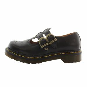 Dr.Martens メリージェーン MARY JANE レザーシューズ ラウンドトゥ ダブルストラップ ロゴ UK4 23cm