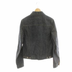 BURBERRY BLUE LABEL デニムジャケット Gジャン アウター ブルゾン 短丈 ショート丈 リジット ノバチェック 切替 38 S
