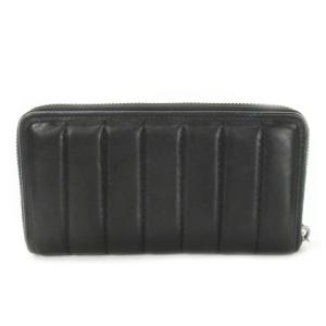 COACH 長財布 ロングウォレット 小銭入れあり レザー 革 キルティング ロゴ 黒 ブラック 5321 /CK24