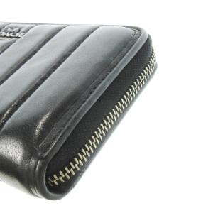 COACH 長財布 ロングウォレット 小銭入れあり レザー 革 キルティング ロゴ 黒 ブラック 5321 /CK24