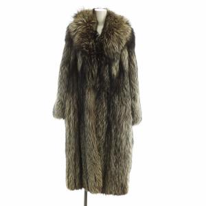 銀サガ 毛皮コート シルバーフォックスファー 11 ブラウン
