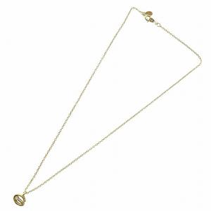 GIVENCHY ネックレス アクセサリー ペンダント ロゴ ラインストーン ゴールド色 GY11 /MQ