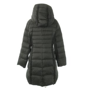 FILA GOLF ダウンコート フーディ ジップアップ 切替 ロゴ スポーツ ゴルフ M 黒 ブラック /AO16