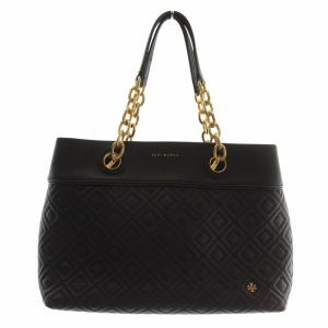 ハンドバッグ ショルダー 2WAY レザー キルティング チェーン ロゴ 黒 ブラック /XZ GY18