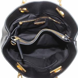 TORY BURCH ハンドバッグ ショルダー 2WAY レザー キルティング チェーン ロゴ 黒 ブラック /XZ GY18