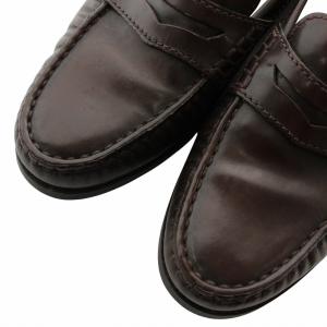 TOD'S ローファー スリッポン レザー ラウンドトゥ 36.5 23.5cm 茶色 ブラウン /XZ GY18