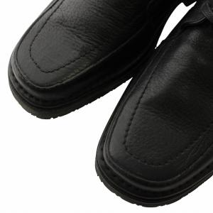 AIGNER ビジネスシューズ 革靴 レザー スクエアトゥ ロゴ 41 26.5cm 黒 ブラック /XZ GY18