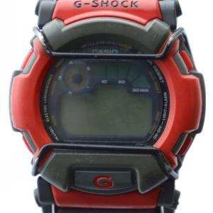 ジャンク品 腕時計 ウォッチ クォーツ ロゴ デジタル 赤 レッド DW-002 GY18 /MQ