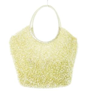 ANTEPRIMA トートバッグ ハンドバッグ ワイヤーバッグ ミニ ビニール シャイニー ゴールドカラー /CK17 GY18