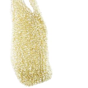 ANTEPRIMA トートバッグ ハンドバッグ ワイヤーバッグ ミニ ビニール シャイニー ゴールドカラー /CK17 GY18