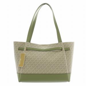 MICHAEL KORS リード ラージ ベルテッド トート トートバッグ ハンド PVC レザー シグネチャー柄 総柄 ロゴ ゴールド金具