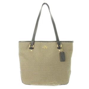 トートバッグ キャンバス レザー 革 ジオメトリック柄 ロゴ 黒 ブラック F20936 /CK11 GY18