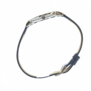 LACOSTE 腕時計 ウォッチ クォーツ ラウンド レザーベルト ロゴ 白文字盤 紺 ネイビー シルバー色 LC.100.3.14.2752