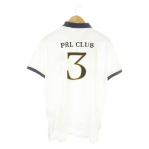 Polo by Ralph Lauren ポロシャツ 半袖 コットン 鹿の子 ロゴ刺繍 L 白 ホワイト /AO14 GY18