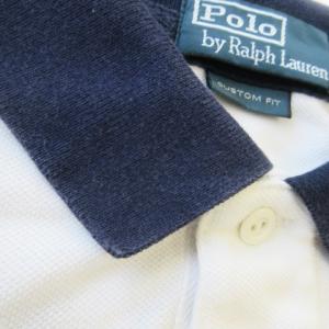 Polo by Ralph Lauren ポロシャツ 半袖 コットン 鹿の子 ロゴ刺繍 L 白 ホワイト /AO14 GY18