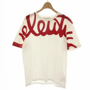 Tシャツ カットソー 半袖 ロゴプリント S 白 ホワイト 赤 レッド TB3MG04R55W /MP