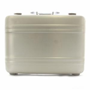 アタッシュケース ビジネスバッグ スーツケース ロック付き クリアハンドル USA製 銀 シルバー /MP