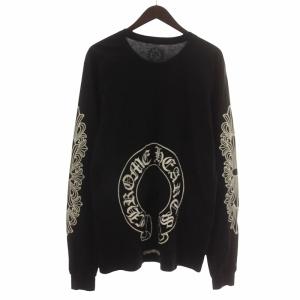 CHROME HEARTS フローラルクロス ホースシュー Tシャツ L ブラック