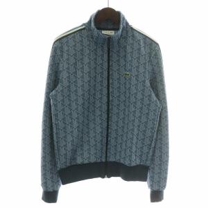 23AW モノグラム ジャカード トラックジャケット ジャージ ハイネック ジップアップ 総柄 ロゴ ワッペン