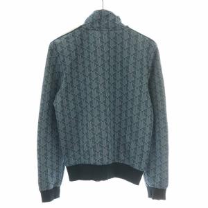 LACOSTE 23AW モノグラム ジャカード トラックジャケット ジャージ ハイネック ジップアップ 総柄 ロゴ ワッペン