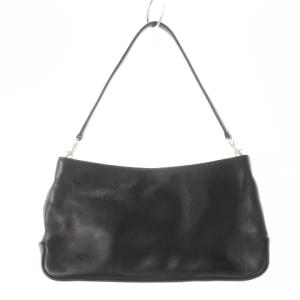 ハンドバッグ 2way クラッチバッグ レザー 革 ロゴ型押し 黒 ブラック /CK19 GY18