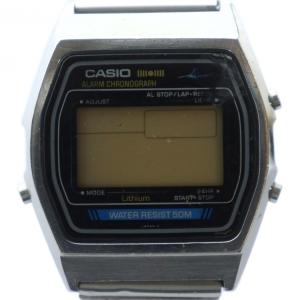 ジャンク品 MARLIN 腕時計 ウォッチ デジタル カレンダー付き ロゴ シルバー色 W-35 GY18