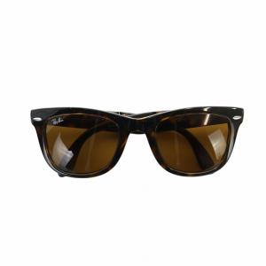 Ray-Ban WAYFARER FOLDING CLASSIC サングラス メガネ 眼鏡 折り畳み べっ甲柄 ロゴ 茶