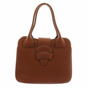 バルセロナ ハンドバッグ 型押し ブラウン