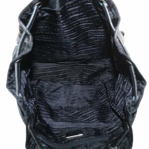 PRADA リュックサック 巾着 ナイロン ブラック