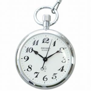 懐中時計 ウォッチ クォーツ 黒文字盤 ロゴ シルバー色 7550-0010 GY18 /MQ