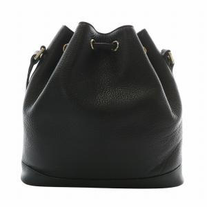 burberrys ショルダーバッグ 巾着 レザー 内側ノバチェック ブラック