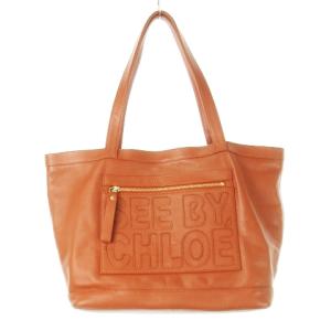 トートバッグ ビッグサイズ レザー 革 シボ革 ステッチ ロゴ 茶 ブラウン レンガ 9S7516-N199