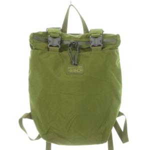 リュックサック バックパック デイパック ロゴ キャンバス 緑 カーキ /AH22 GY18