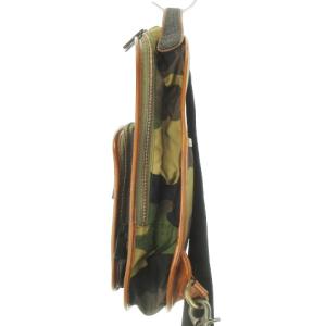 Orobianco ボディバッグ ショルダーバッグ 斜め掛け バッグハンガー付き ナイロン レザー デニム 迷彩柄 カモフラ