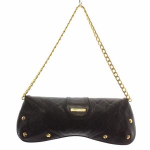 MICHAEL Michael Kors ハンドバッグ ワンショルダー レザー チェーン スタッズ ターンロック ロゴ ゴールド金具 黒 ブラック