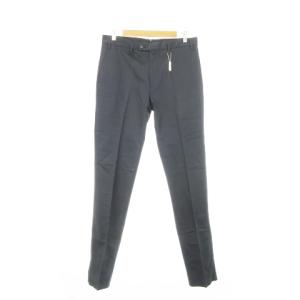 パンツ スラックス テーパード ガンチーニ センタープレス コットン 50 XL 紺 ネイビー /AH11