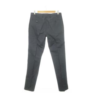 Salvatore Ferragamo パンツ スラックス テーパード ガンチーニ センタープレス コットン 50 XL 紺 ネイビー /AH11