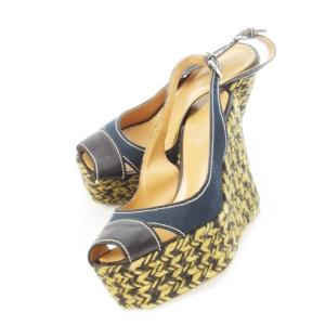 スリングバックサンダル ウェッジソール プラットフォーム ジュート エスパドリーユ キャンバス レザー