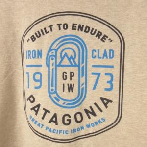 Patagonia オーガニックコットン フルジップパーカースウェット プリント ロゴ アウトドア S 茶 ブラウン 39462