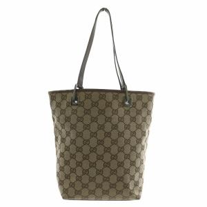 GUCCI トートバッグ GG柄 総柄 オープントップ ブラウン 31244 002214