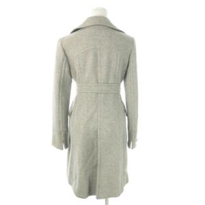 BURBERRY BLUE LABEL トレンチコート メルトン アンゴラ混 ベルト 裏チェック 38 M グレー /AO8 GY42