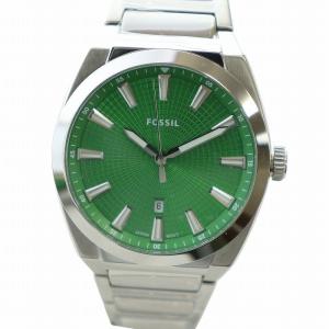 腕時計 ウォッチ クォーツ 緑文字盤 ロゴ カレンダー付き シルバー色 FS5983 GY18 /MQ