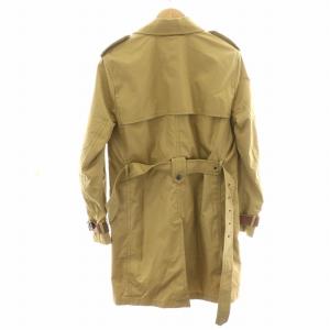 COACH トレンチコート ロング 背抜き ベルト付き S ベージュ 茶 ブラウン C5235 /MP GY42