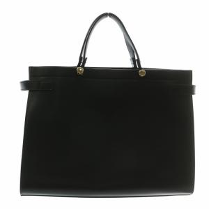 FURLA LADY M L TOTE ハンドバッグ トート ショルダー 2WAY レザー ロゴ 黒 ブラック BAWB01L