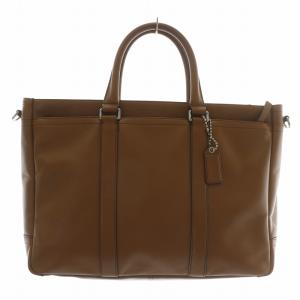 レキシントン ビジネスバッグ トート ショルダー 2WAY レザー ロゴ 型押し 茶色 ブラウン F70916