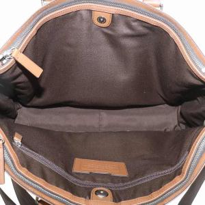 COACH レキシントン ビジネスバッグ トート ショルダー 2WAY レザー ロゴ 型押し 茶色 ブラウン F70916