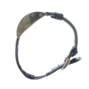 Jean Paul GAULTIER 腕時計 クォーツ 黒文字盤 スクエア レザーベルト シルバー色 6031-G12269