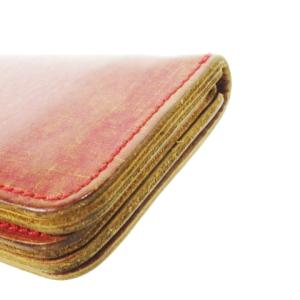 EVISU 二つ折り財布 ウォレット 小銭入れあり コンパクト レザー 革 ロゴ 赤 レッド /CK25 GY18